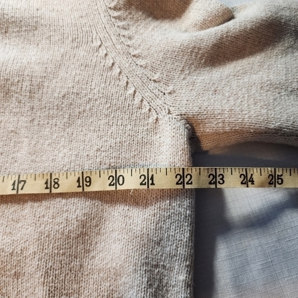 Orvis Women's‎ Wool Blend Beige Embroidered Pine Cone Crew Neck Sweater Medium - Picture 7 of 13